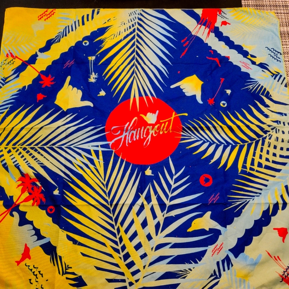 The Hangout Gulf Shores AL Destination Myrtle Beach Scarf Bandana Colorful